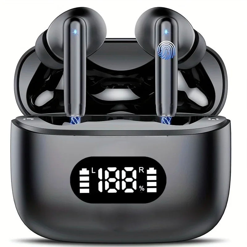 🎧 UYUXIO Wireless Earbuds – Bluetooth 5.3 TWS Kopfhörer mit 40 dB Noise Cancelling, ENC & LED-Display ( airpod )