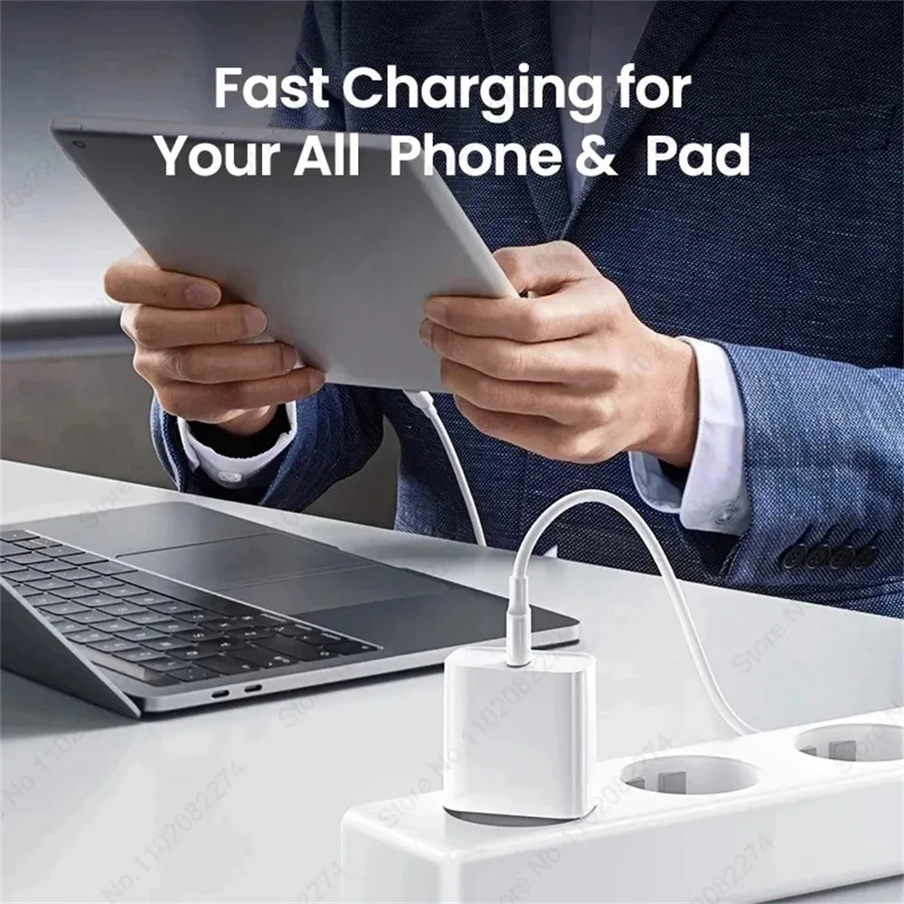 ⚡ FUKABO 40W PD Schnellladegerät – USB-C Fast Charger inkl. Type-C Kabel für iPhone & iPad
