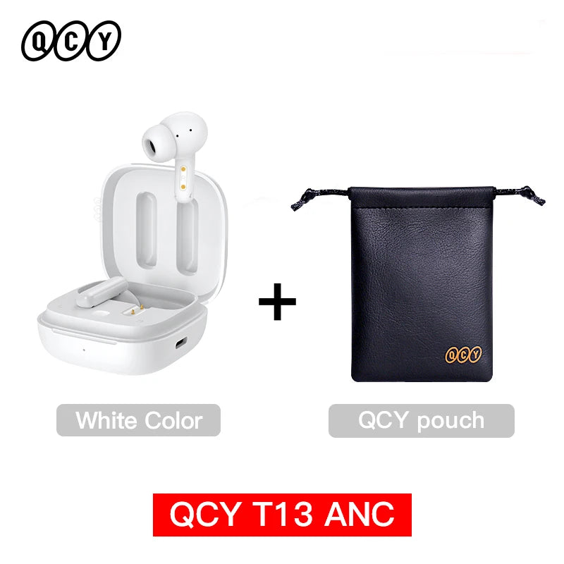 QCY T13 ANC – Wireless Bluetooth 5.3 Earbuds mit Active Noise Cancellation & 4-Mic ENC