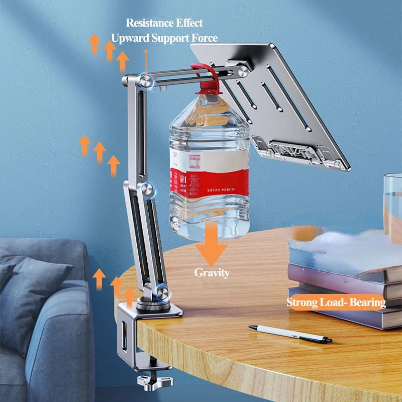 💻 Oatsbasf 360° Laptop & Tablet Stand – Höhenverstellbarer Universal-Halter für Tisch, Bett & Sofa