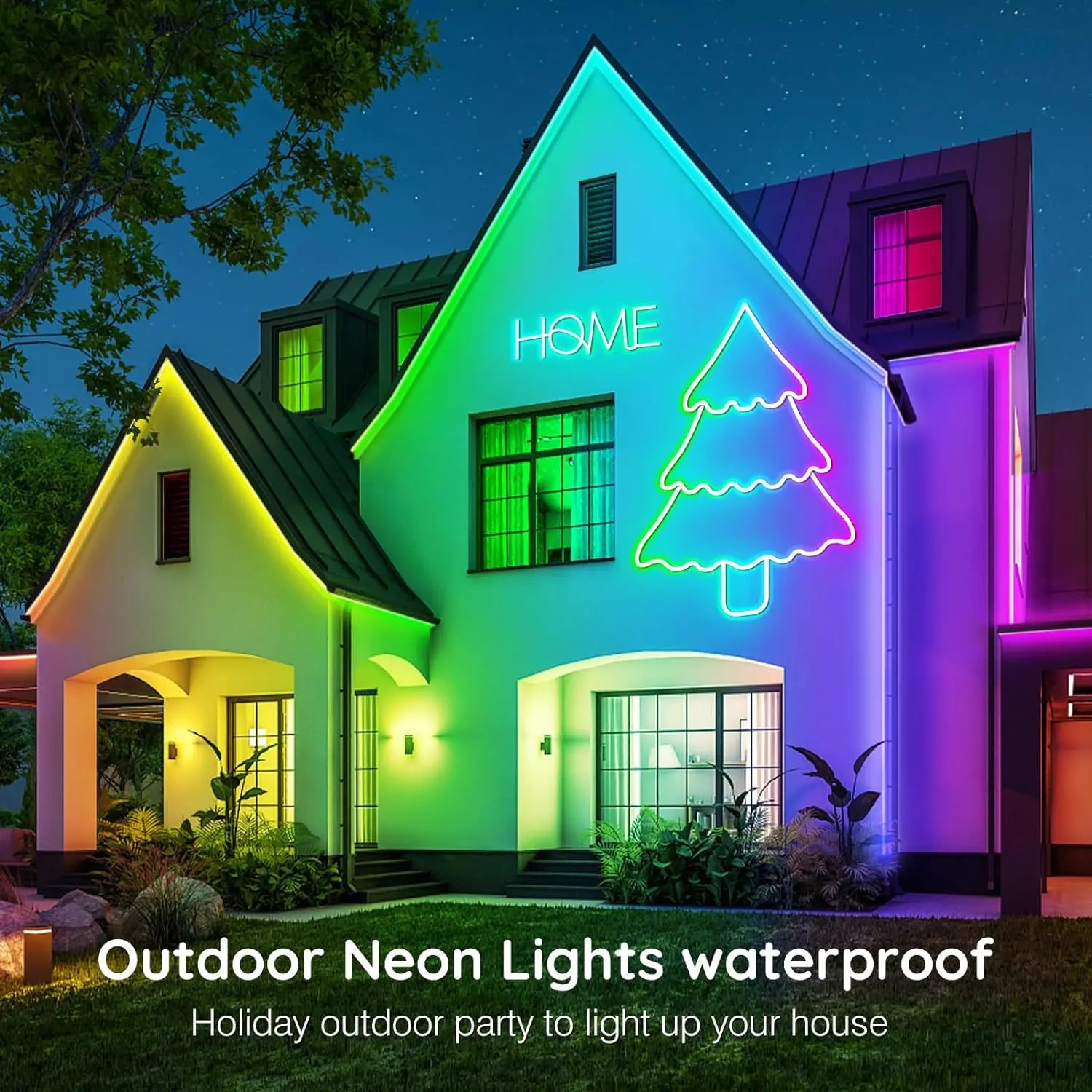 🌈 RGB Neon Rope Lights – Flexibles LED-Seillicht mit App & Fernbedienung (IP65 Outdoor, multiple Modi)