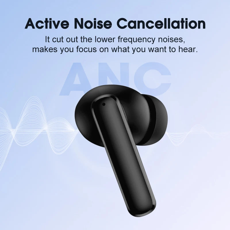 QCY T13 ANC – Wireless Bluetooth 5.3 Earbuds mit Active Noise Cancellation & 4-Mic ENC
