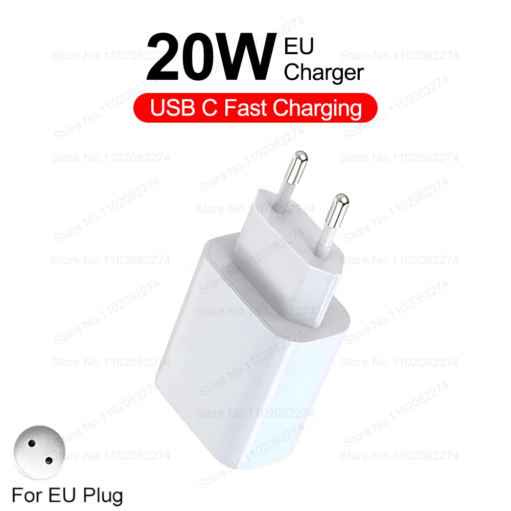 ⚡ FUKABO 40W PD Schnellladegerät – USB-C Fast Charger inkl. Type-C Kabel für iPhone & iPad