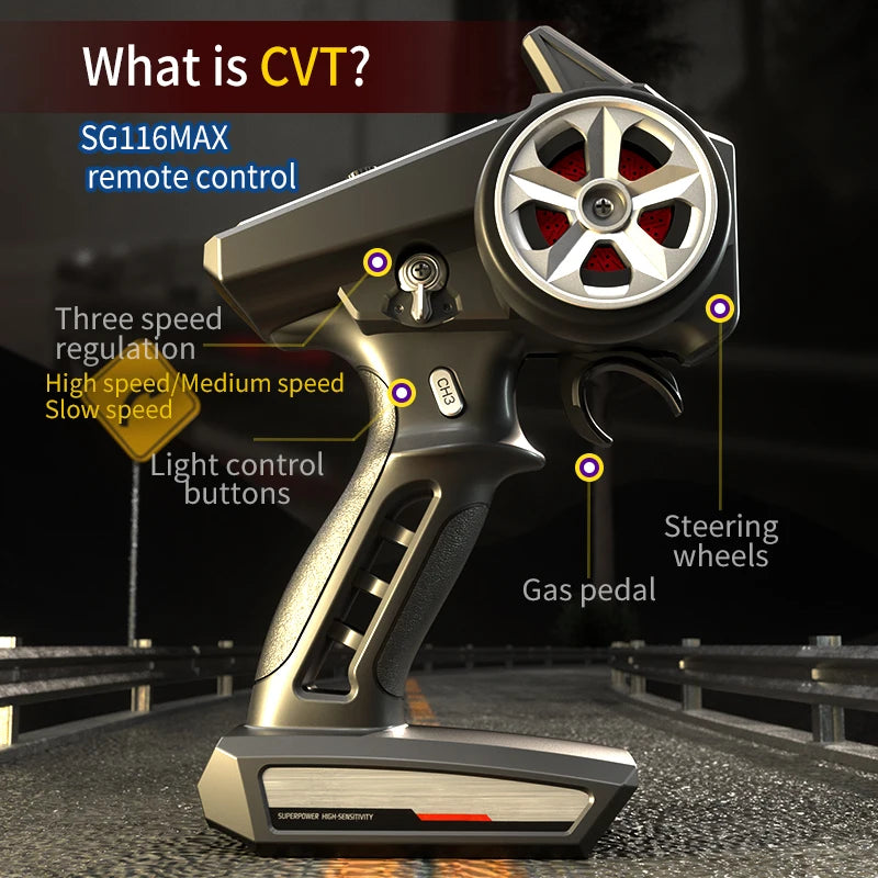 🚗 ZLL SG116 MAX/PRO – 1:16 High-Speed RC Drift Car (80 km/h Brushless / 40 km/h Brushed, 4WD Offroad)