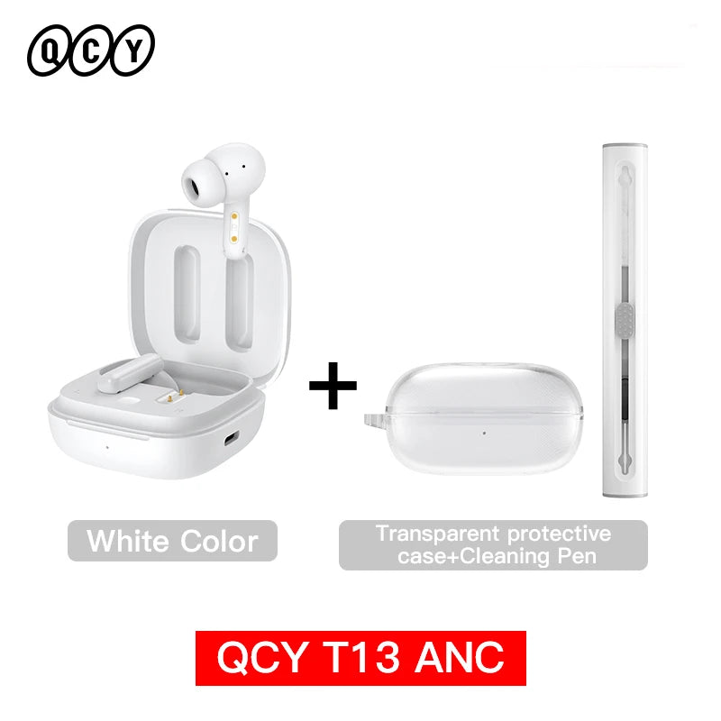 QCY T13 ANC – Wireless Bluetooth 5.3 Earbuds mit Active Noise Cancellation & 4-Mic ENC