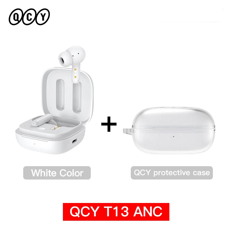 QCY T13 ANC – Wireless Bluetooth 5.3 Earbuds mit Active Noise Cancellation & 4-Mic ENC