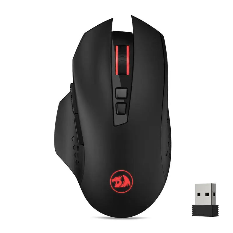 🖱️ Redragon M656 Gainer – Wireless Gaming Maus (4000 DPI, 2.4GHz) mit 7 programmierbaren Tasten & roter LED-Beleuchtung