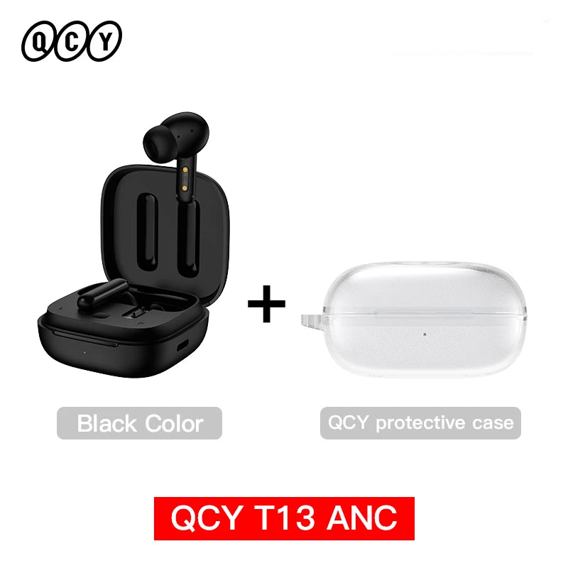 QCY T13 ANC – Wireless Bluetooth 5.3 Earbuds mit Active Noise Cancellation & 4-Mic ENC
