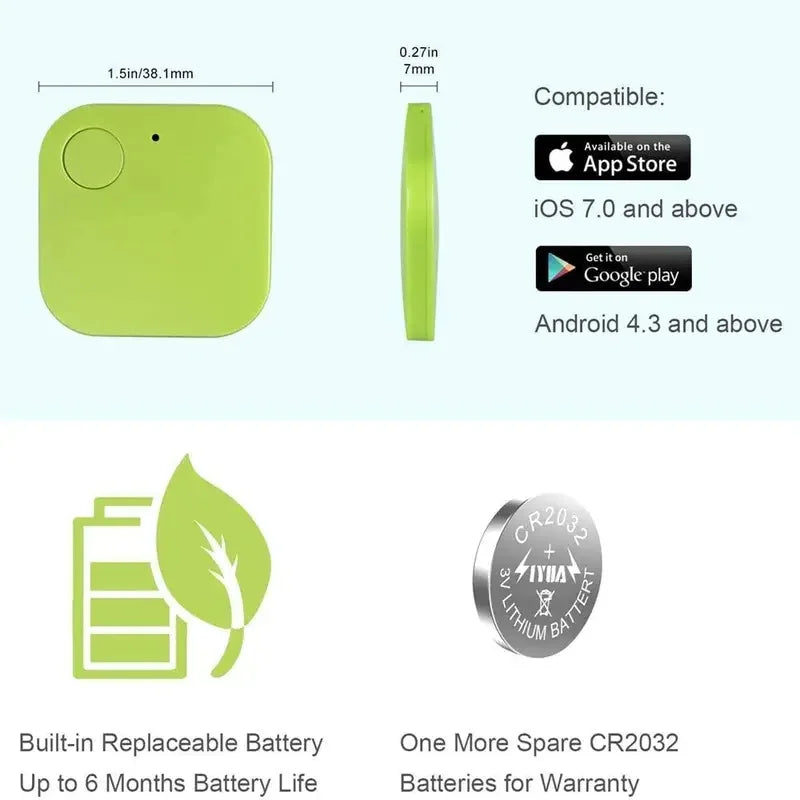Mini Tracking Gerät – Bluetooth Key Finder mit App, Anti-Verlust-Alarm & Standortverfolgung
