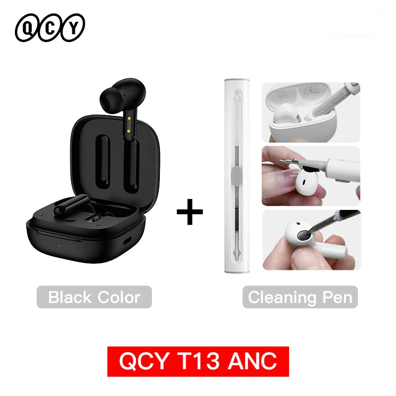 QCY T13 ANC – Wireless Bluetooth 5.3 Earbuds mit Active Noise Cancellation & 4-Mic ENC