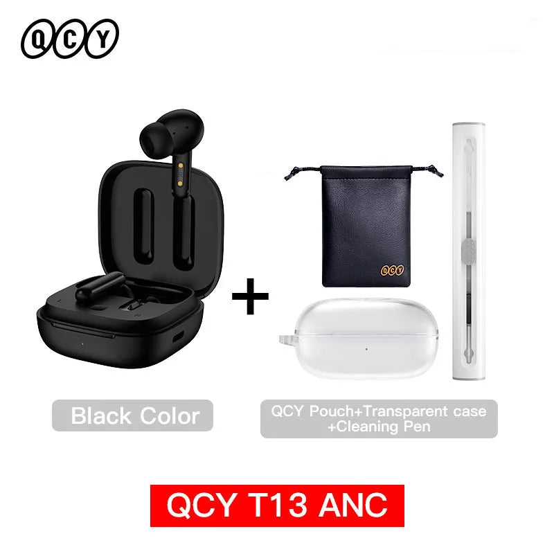 QCY T13 ANC – Wireless Bluetooth 5.3 Earbuds mit Active Noise Cancellation & 4-Mic ENC